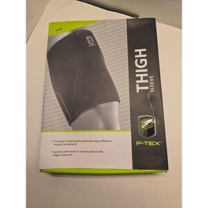 P-TEX Thigh Compression Sleeve Small Thermal Support Brace Heat Retention NEW